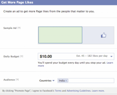 Giá quảng cáo Facebook