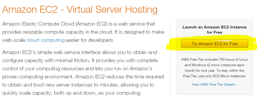 VPS Amazon mien phí