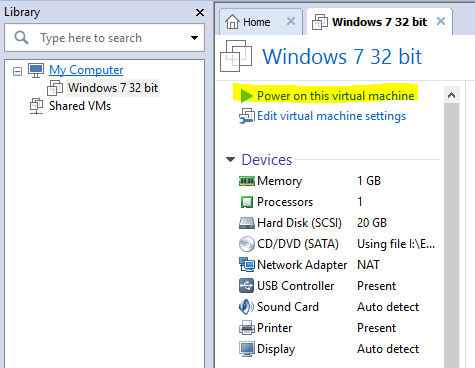 Mo may ao VMware Workstation