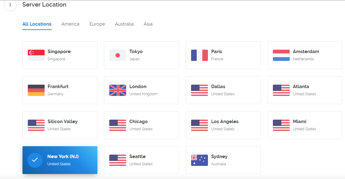 server-location VPS