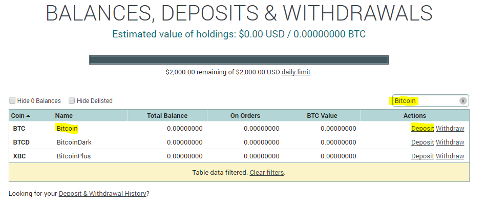 Nap tien Bitcoin Poloniex