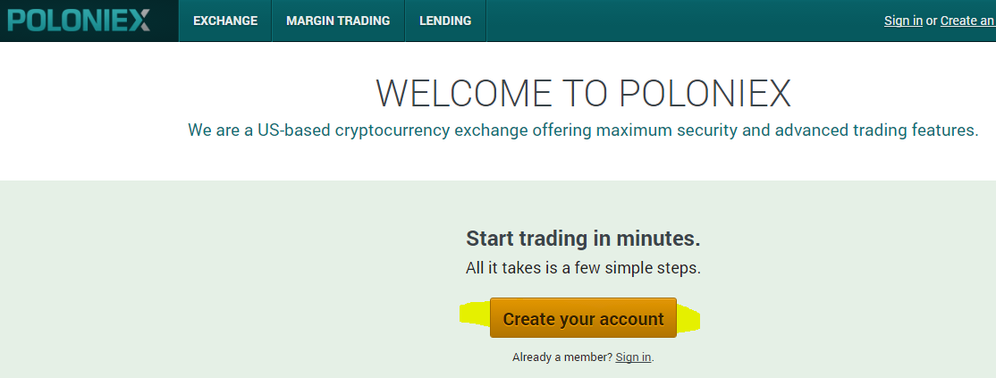 Tao tai khoan san poloniex