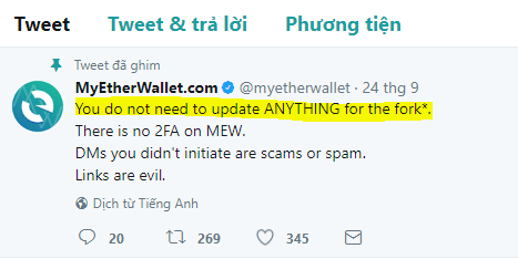 Myetherwallet hark fork