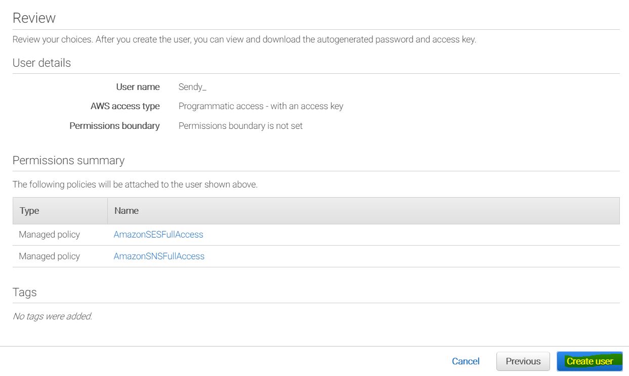 tao user amazon sendy 4