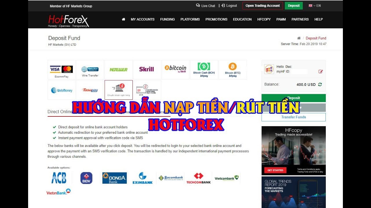 huong dan nap rut tien san hotforex