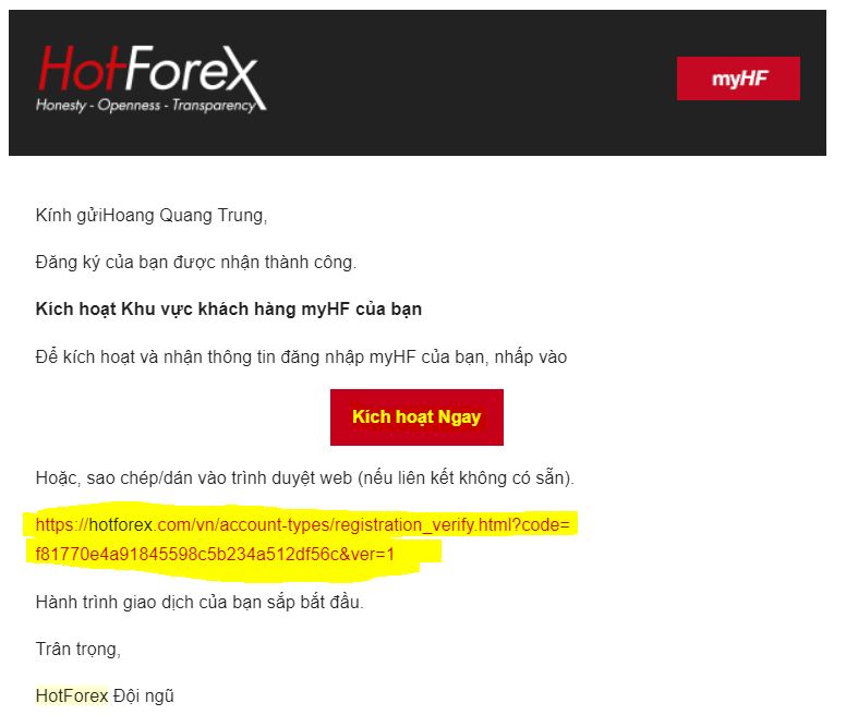 xac minh email-hotforex