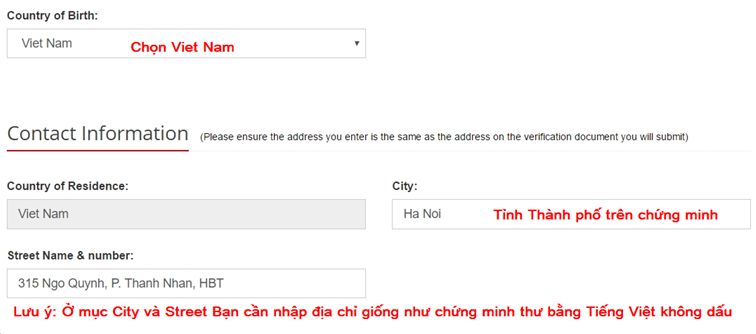 xac minh thong tin hotforex