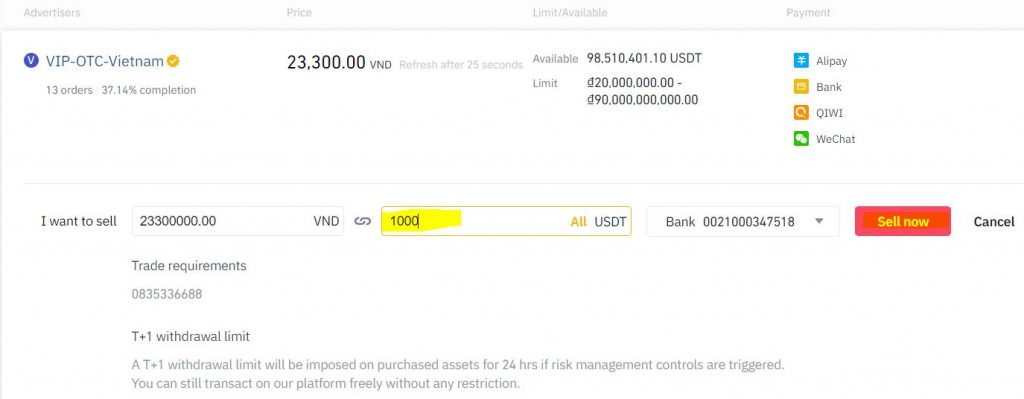 binance p2p ban coin 2