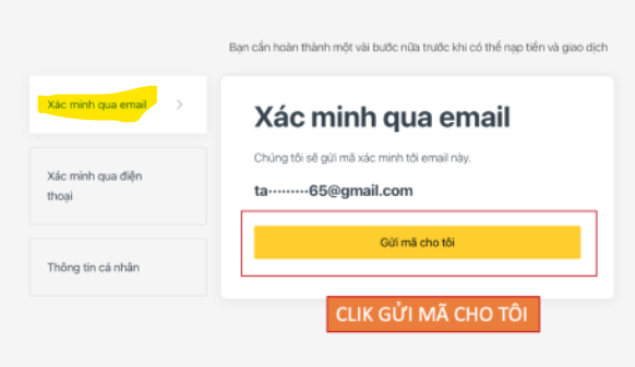 xac minh email exness